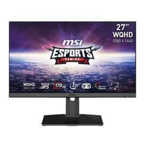 MSI G272QPF 27″ Gaming Monitor 2560 x 1440 (QHD) Rapid IPS 1ms 170Hz G-Sync Compatible HDR Ready HDMI Displayport Tilt Swivel Height Adjustable Pivot